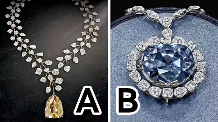 Which jewelry piece do you think is more expensive?