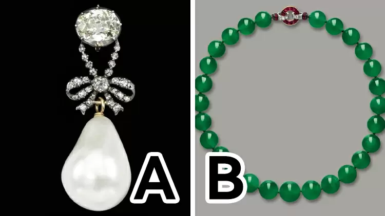 Which jewelry piece do you think is more expensive?