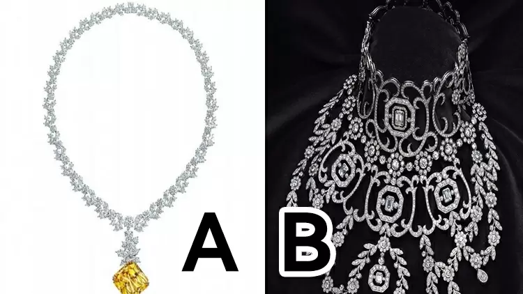 Which jewelry piece do you think is more expensive?