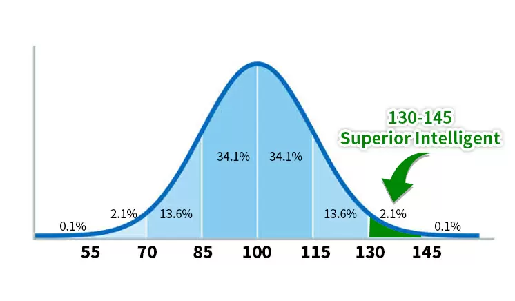 Your IQ score is 131-145