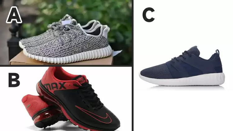Which pair of shoes would be the most expensive to give to your boyfriend as a gift?