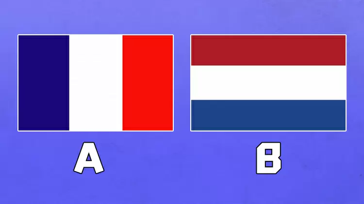 Which flag represents France?