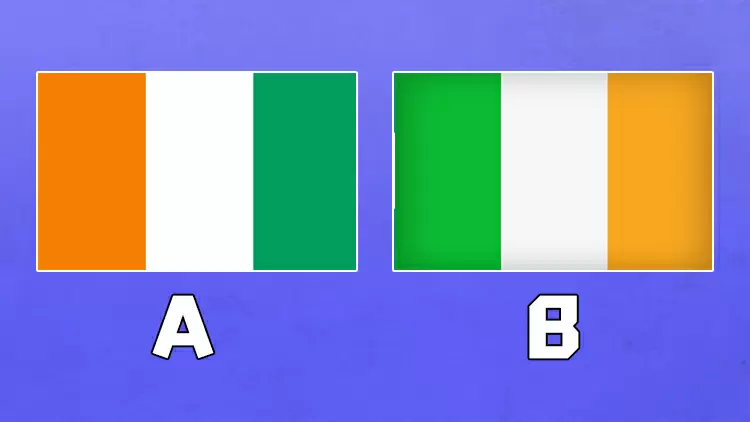Which flag represents Ireland?