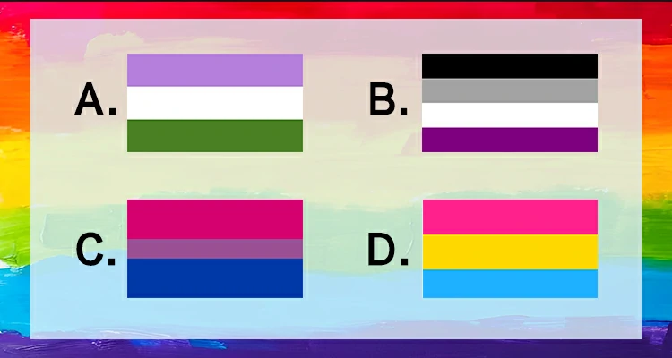 Select the Bisexual Pride Flag from the following flags.