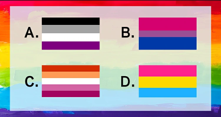 Select the Asexual Flag from the following flags.