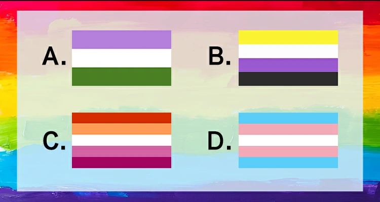 Select the Genderqueer Flag from the following flags.