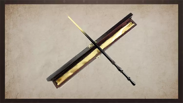 Hazel wood, Phoenix feather core, 11-13 inches, and not flexible