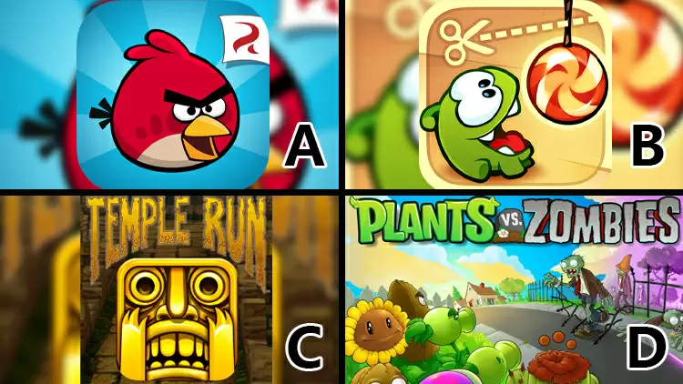 If you wanted to play a mobile game, you would choose: