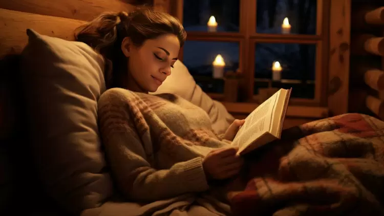 When you're lying in bed reading and thinking at night, what happens?