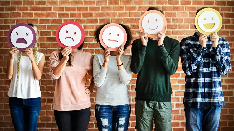 Are you always show positive emotions in front of others, but tend to fall into negative emotions when you are alone?