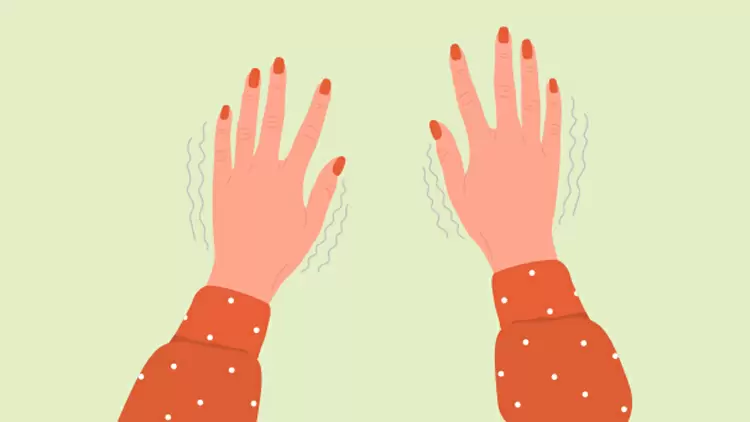 I feel trembling (e.g., shaky hands)