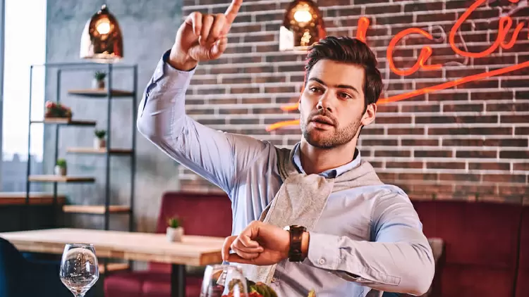 You've been waiting a long time at the restaurant, but the waiter says they forgot your order.