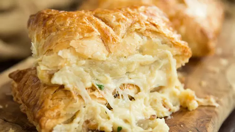 Cheese and onion pasty