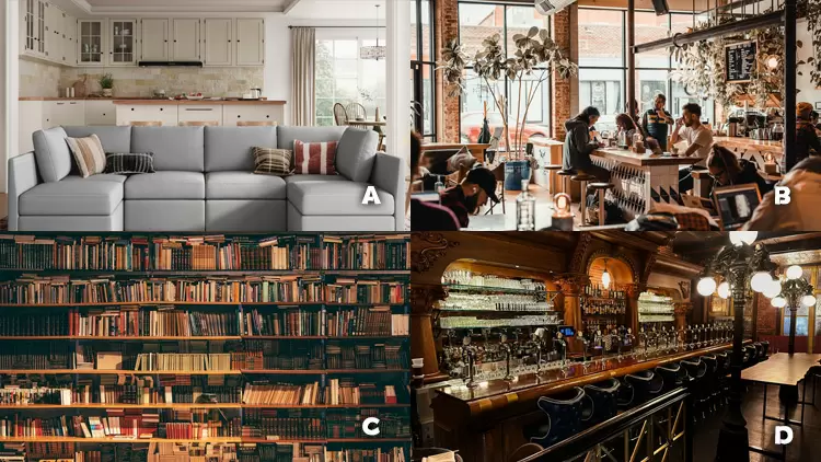 Which of the following four places do you prefer to go on the weekend?